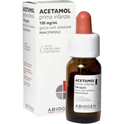 Acetamol Prima Infanzia 100 mg/ ml - Analgesico Antipiretico Gocce 30 ml