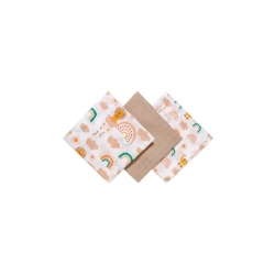 Set 3 Mussole in Garza Beige 70x70 cm