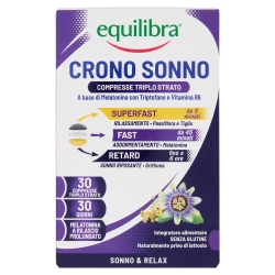 Equilibra Crono Sonno 30 Compresse - Integratore per il sonno e il rilassamento