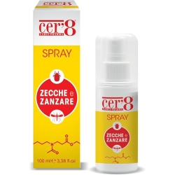 Cer' 8 - Spray Repellente per Zecche e Zanzare 100 ml