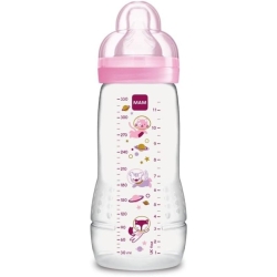 Easy Active - Biberon Tettarella in Silicone Skinsoft 4m + rosa 330 ml