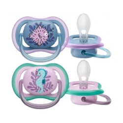Avent Succhietti Ultra Air - 2 Succhietti ortodontici in silicone 6 -18 Mesi