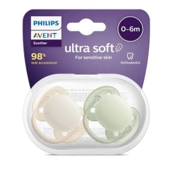 Avent Succhietti Ultra Soft - Tettarella in Silicone 0-6 Mesi Colori assortiti