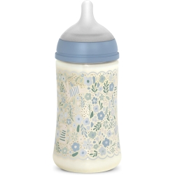 Suavinex wonderland - biberon a flusso lento - Liberty azzurro 270 ml