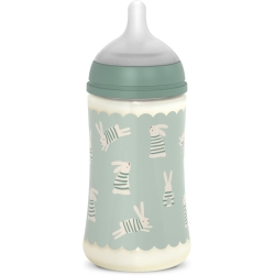 Suavinex Wonderland - Biberon Coniglio Verde Flusso L 360 ml