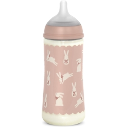 Suavinex wonderland - biberon a flusso lento Coniglio Rosa 360 ml