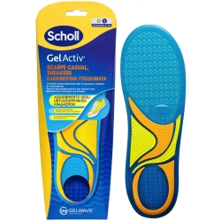Scholl Gel Activ - Solette In Gel Per Scarpe Casual E Sneakers - Taglia L