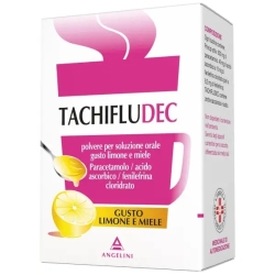 Tachifludec 10 bustine gusto limone-miele - analgesico e antipiretico