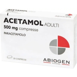 Acetamol 20 compresse 500 mg - Analgesico Antipiretico