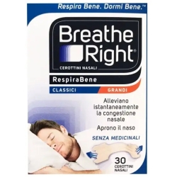 Breathe Right Classici - 30 cerotti nasali decongestionanti grandi