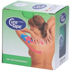 Cure Tape - Nastro Kinesiologico Ipoallergenico in Cotone Verde 5 cm x 5 m