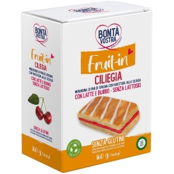 Fruit-in Ciliegia - merendina di pan di spagna con farcitura alla ciliegia senza glutine 4 x 60 gr