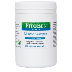 Monascus Complex 200 Capsule - Integratore per il metabolismo del colesterolo e la funzione cardiovascolare