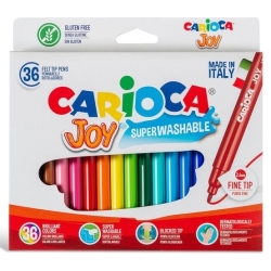 Joy - 6 confezioni da 36 pennarelli lavabili a punta fine