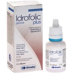 Idrofolic Plus Gocce 15 ml - Integratore di Acido Folico