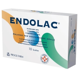 Endolac Sospensione Orale - Trattamento Diarrea, Enteriti, Coliti 10 Bustine