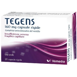 Tegens 160 mg - Vasoprotettore per stati di fragilità capillare 20 Capsule Rigide