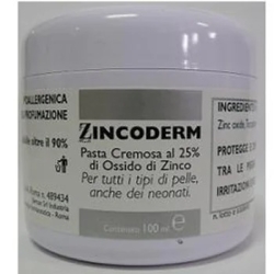 Zincoderm - Pasta Cremosa con Ossido di Zinco 25% Lenitiva Pelle Sensibile Neonati 100 ml