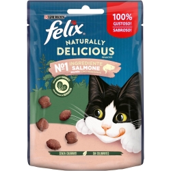 PURINA Felix Naturally Delicious Salmone - Snack per gatti adulti 50 gr