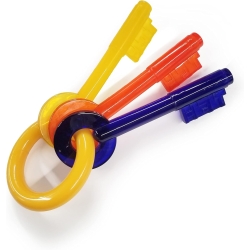 Puppy Teething Keys - Chiavi Masticabili per Cuccioli per la Dentizione Gusto Bacon Small