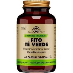 Solgar Fito Te Verde 60 Capsule Vegetali - Integratore Alimentare Per Il Controllo Del Peso Drenante