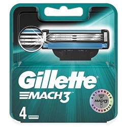 Gillette Mach3 - 4 Cartucce di Ricambio Uomo