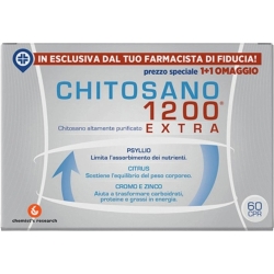 Chitosano 1200 Extra 60 Compresse - Integratore Per Il Controllo Del Peso