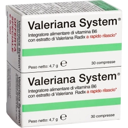 Valeriana System 30 Compresse + 30 Compresse - Integratore Per Conciliare Il Sonno