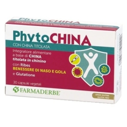 Farmaderbe Phyto China 30 Capsule - Integratore per il benessere di Naso e Gola