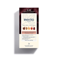 Phyto hair color - colorazione permanente n. 6.66 Castano Rosso Intenso Ciliegia