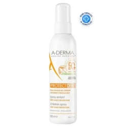 Aderma Crema Solare bambini Spf50+ Protect Kids Protezione Molto alta Spray 200 ml