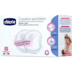 Chicco coppette assorbilatte proteggiseno antibatterici 1 confezione 60 pezzi (Confezione Danneggiata)
