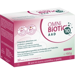 Omni bIotic 10 AAD 30 Bustine - Integratore Con Probiotici E Prebiotici (Confezione Danneggiata)