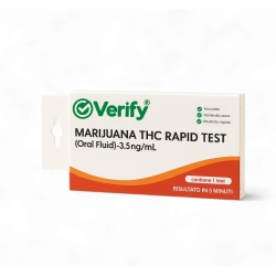 Verify® Self Test Marijuana THC – Test Salivare Rapido Monouso (3.5 ng-mL) (Confezione Danneggiata)