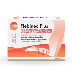 Flebinec Plus 14 bustine - Integratore per il Microcircolo