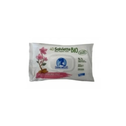 Sano e Bello - 40 Salviette Detergenti Igienizzanti Biologiche all'olio di mandorle dolci