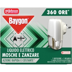 Diffusore Elettrico + Ricarica per Mosche e Zanzare 360 Ore
