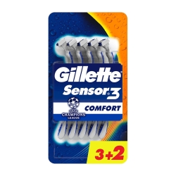 GILLETTE Sensor3 + Comfort - Rasoio per Uomo a 3 Lame, 1 Manico + 6 Lamette