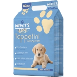 Wipets Easy - 10 Tappetini Assorbenti Igienici Per Animali Domestici 60X60 cm