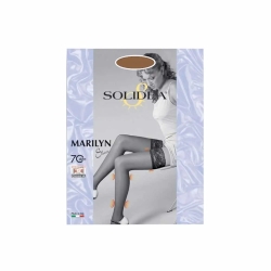 Solidea Marilyn - Autoreggente 70 Den (12-15 Mmhg) Compressione Graduata Camel Taglia 3-Ml