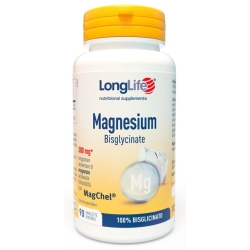 Longlife Magnesium Bisglycinate 90 Tavolette Divisibili - Integratore per la stanchezza, la fatica e il sistema nervoso