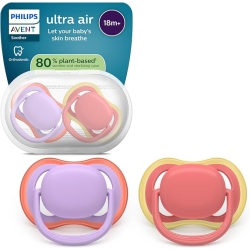 Avent Ultra Air - 2 Succhietti in silicone 18M+ Fantasie assortite
