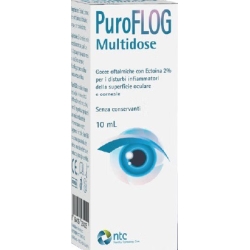 Puroflog Multidose - Soluzione Oftalmica Antinfiammatoria e Idratante 10 ml