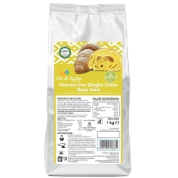 Miscela Oro Sfoglia Dolce Base Mais - Preparato per sfoglie dolci senza glutine 1 Kg