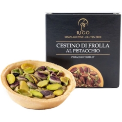 Cestino Frolla Pistacchio - cestino di frolla al pistacchio senza glutine 60 gr
