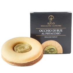 Rigo' Occhi di Bue - biscotto senza glutine ripieno di crema al pistacchio 60 gr