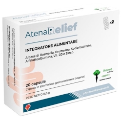AtenaRelief 20 Capsule - Integratore alimentare per il benessere della mucosa e ridurre l'infiammazione intestinale
