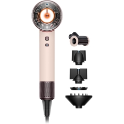 Supersonic Nural - Asciugacapelli con Protezione Cuoio Capelluto + Accessori Multistyling 1600W Cipria-Oro Rosa