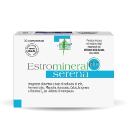 Estromineral serena plus 30 compresse - integratore alimentare per la donna in menopausa