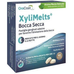 Xylimelts - 40 Pastiglie Per La Bocca Secca Gusto Menta Delicata (Confezione danneggiata)